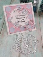 Stanzschablone Nr. 40, Blumenkranz (Sizzix geeignet)