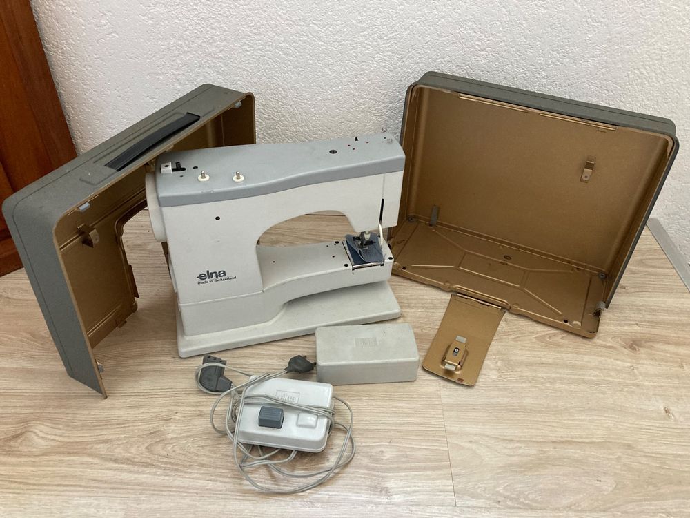 Ältere Nähmaschine von Elna Made in Switzerland Kaufen auf Ricardo