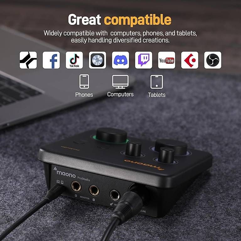 Console di mixaggio: MAONO USB Audio Mixer 24bit/192kHz Routing – Nuovo (secondo la descrizione) da Kreuzlingen venduto da Best-Deal-Oase 5