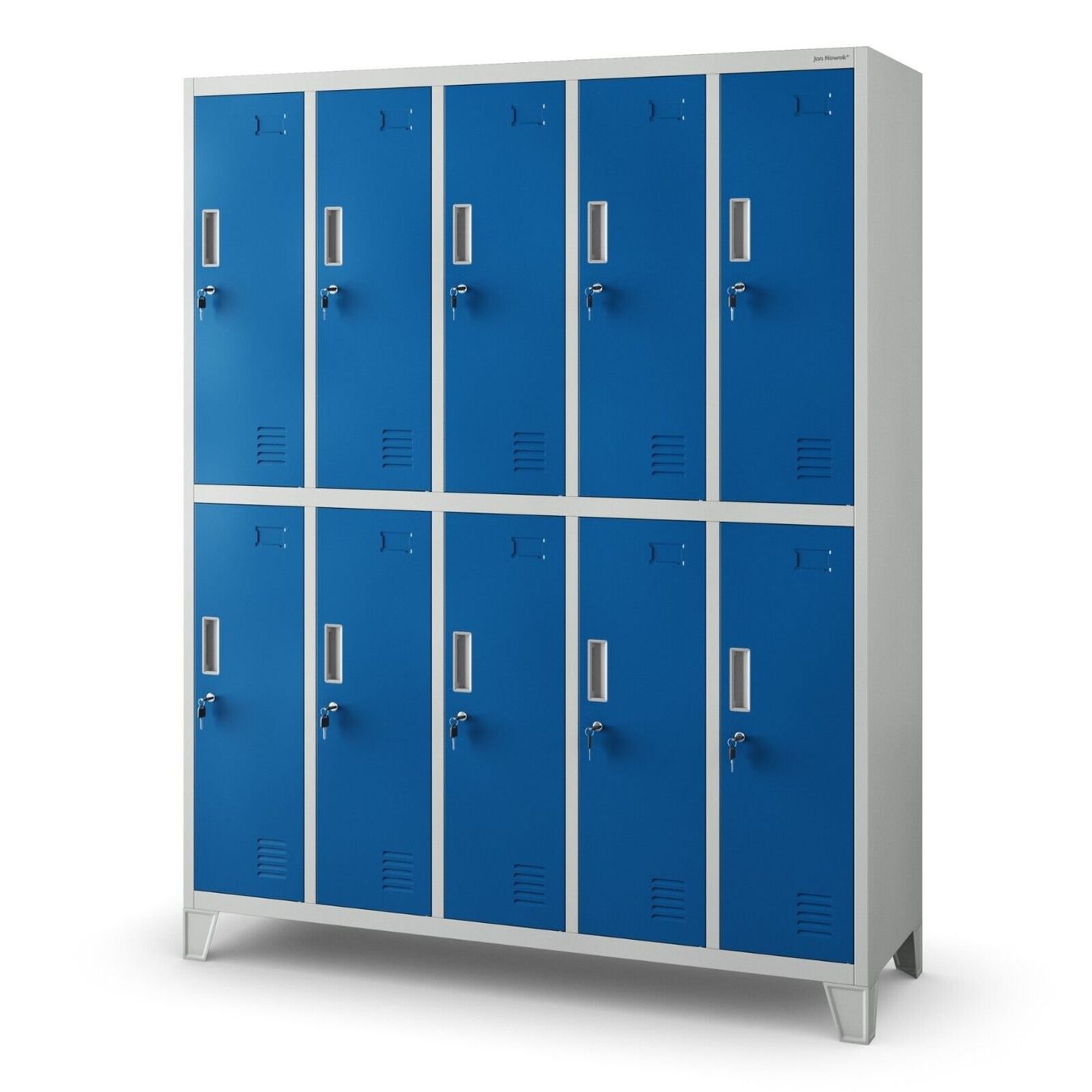 Armadi: Schliessfachschrank 10 Fächer - Grau/Blau – Nuovo e nell'imballaggio originale da Wallenwil venduto da toesstal-vertrieb 3