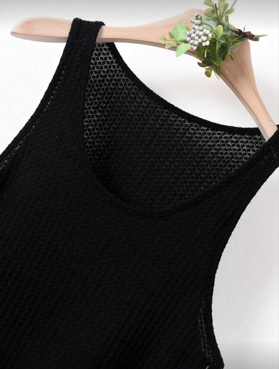 Tops: 😍Sommer / Longtop, Schwarz mit Spitze  Gr. L😍 – Gebraucht aus Steffisburg von ruco02 3