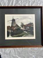 Charmante aquarelle encadrée signée Roger Hebbelinck