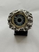 Ring Hand /  Totenkopf Auge Silber 925