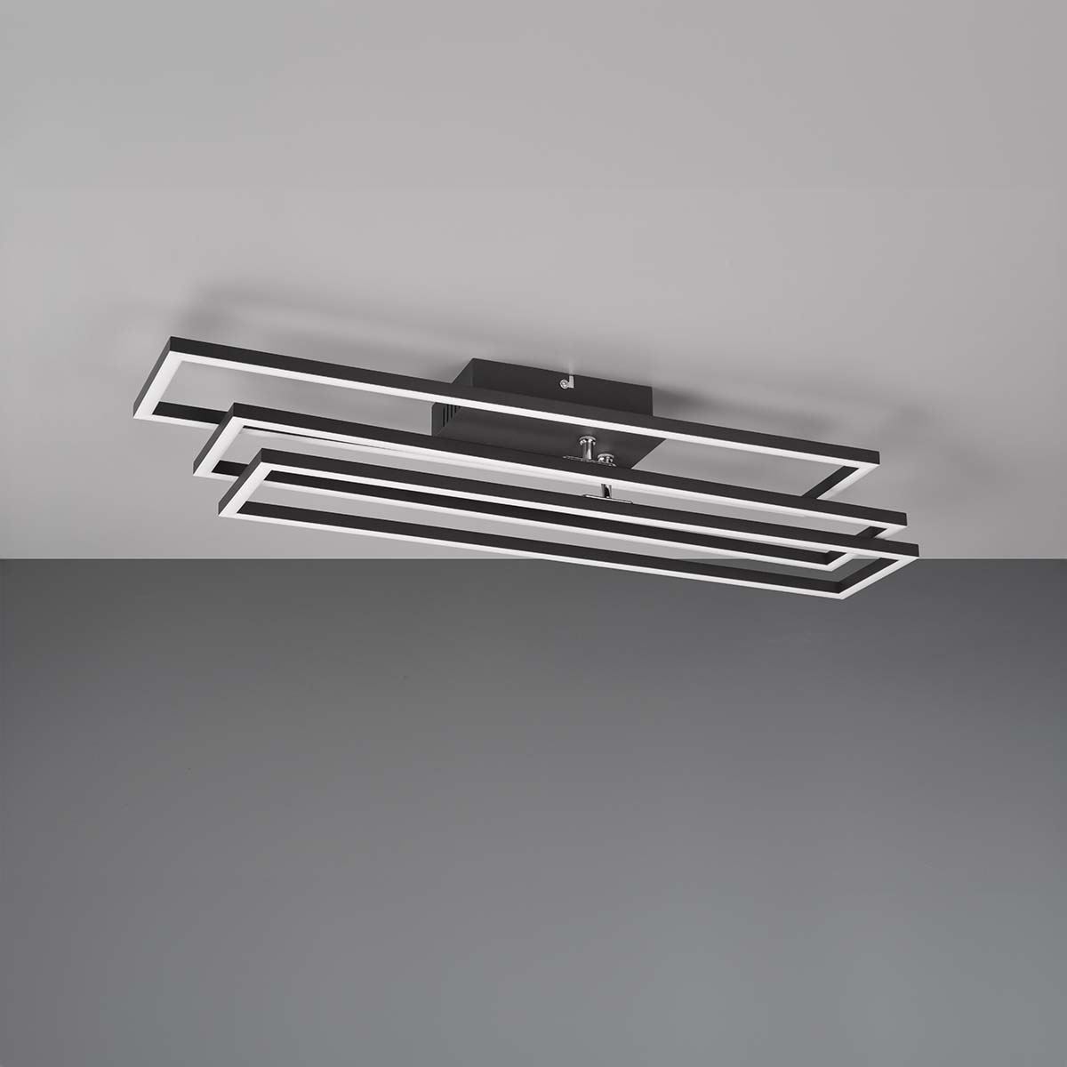 Lampadari & plafoniere: LED Deckenleuchte, Schwarz, 66 x 60 cm – Nuovo (secondo la descrizione) da Kreuzlingen venduto da Smart-Light 8