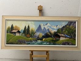 Gemälde Wetterhorn im Lütschinental