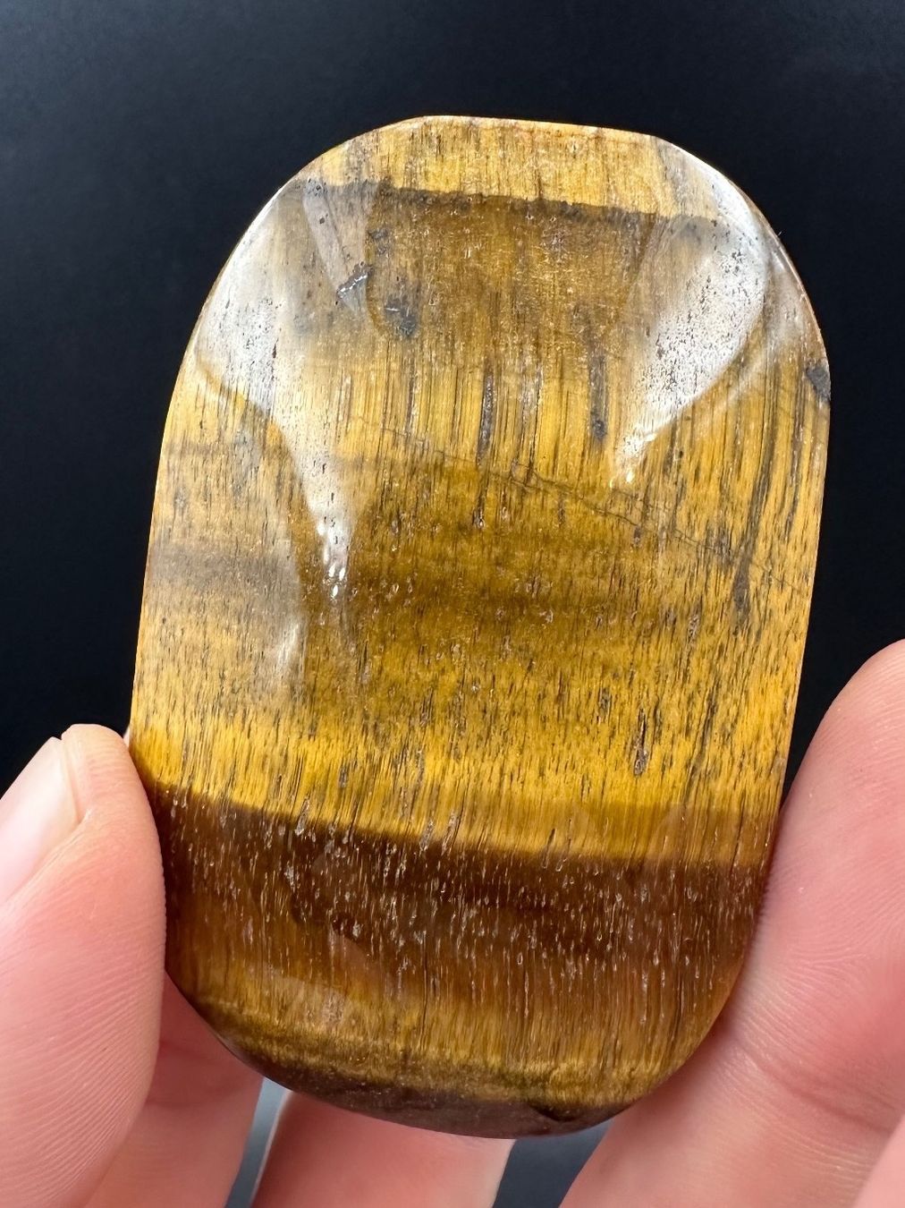 Minerali & Pietre curative: Tigerauge Handschmeichler Heilstein – Nuovo e nell'imballaggio originale da Männedorf venduto da Handschmeichler 1
