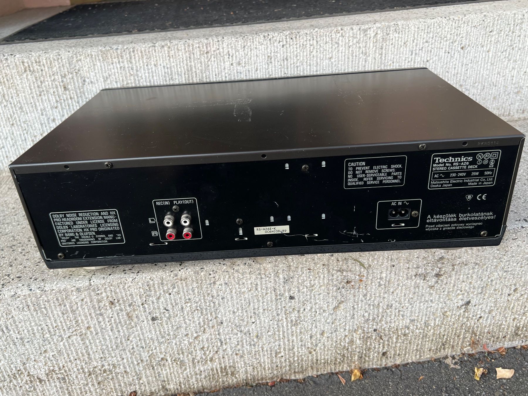 Technics Registratori: Technics RS-AZ6 Stereo Cassette Deck gebraucht – Usato da Gebenstorf venduto da Secondtronik 4