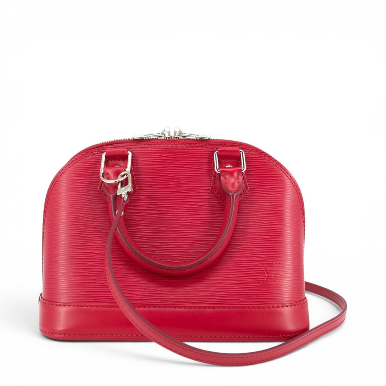 Louis Vuitton Borse da donna: Louis Vuitton Alma BB epi Fuchsia – Usato da Binningen venduto da Designerlabels 3