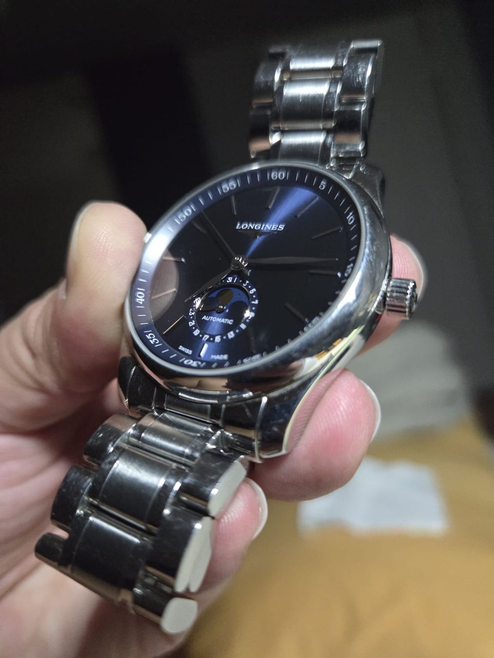 Longines Orologi: Longines Master Collection Mondphase Blau Fullset Bucherer – Usato da Horw venduto da iglu370 8