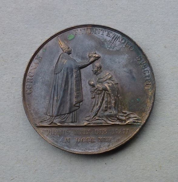 Bronze Medaille + Carolvs X Rex Franciae 2