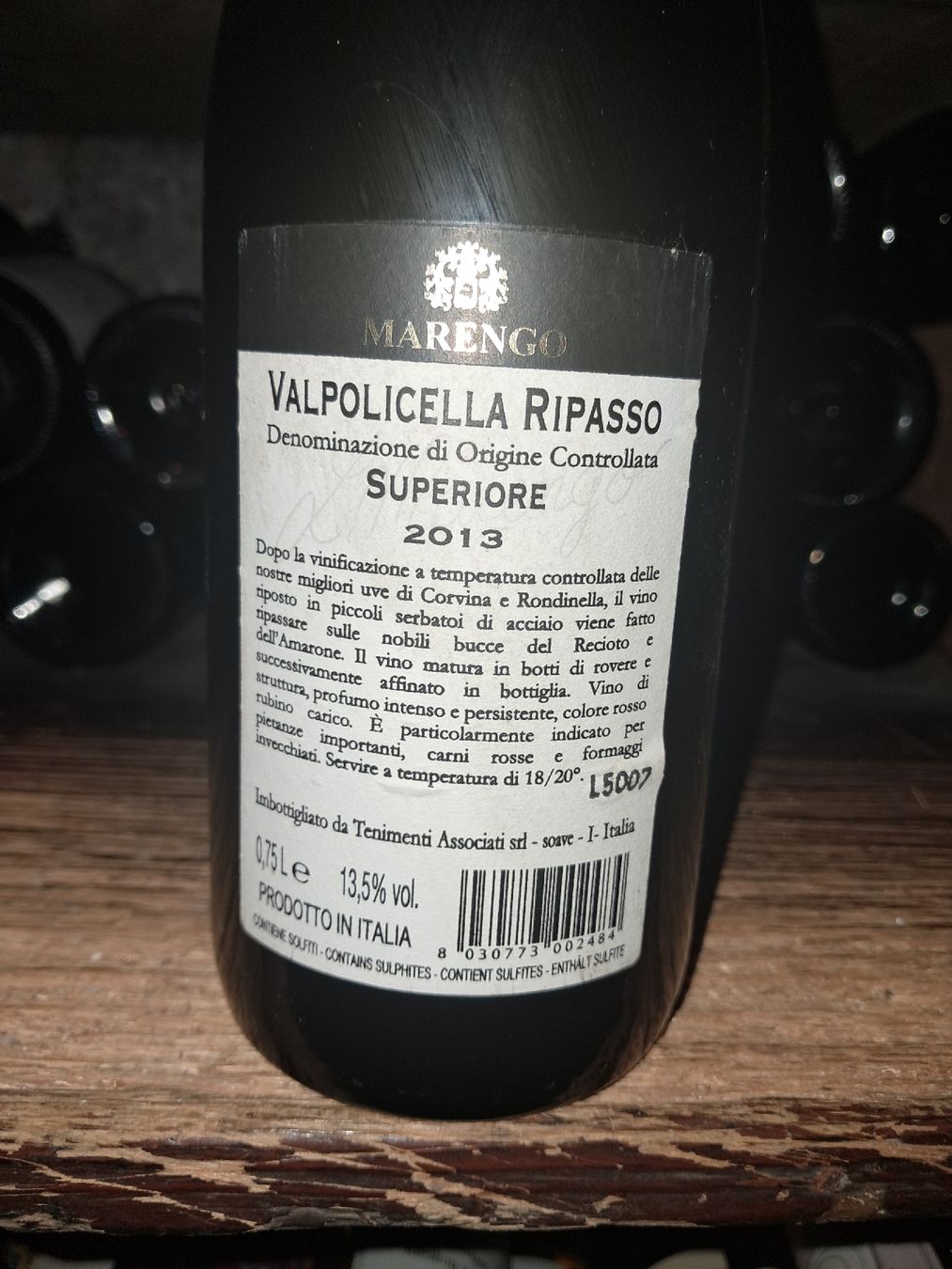 Vino: Marengo Valpolicella Ripasso Superiore 2013 – Nuovo e nell'imballaggio originale da Le locle venduto da juliensaran 3
