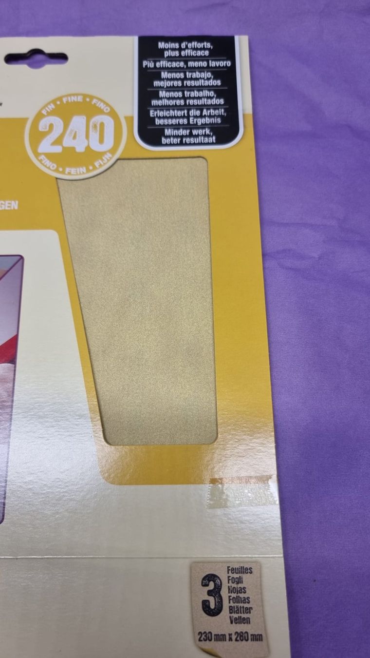 3M Alle Werkzeuge: 3M Sandblaster Feinschliff Schleifpapier 240 Körnung – Neu und originalverpackt aus Rebstein von James-Dean 3