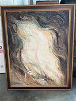 Michel SANZIANU (1944)  Tableau peinture sur toile signe