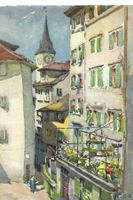 Zürich Römmergasse nach Bild von Nicolas Markovitch (Marc)