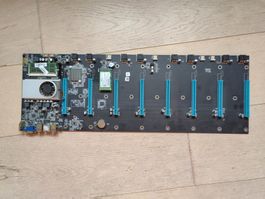 Mining Board mit Processor, RAM, und 8 PCI-E Steckplaetzen