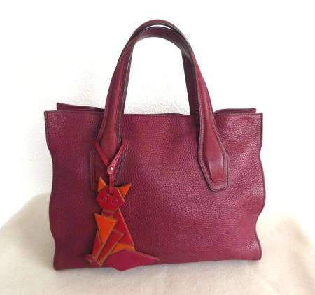 TOD'S Leder Tasche Shopper TOD'S Anhänger neuwertig