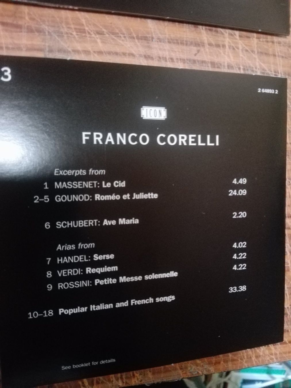 CD: Franco Corelli - The Tenor as Hero   (4-CD Box) – Usato da St. Gallen venduto da elk2020 5