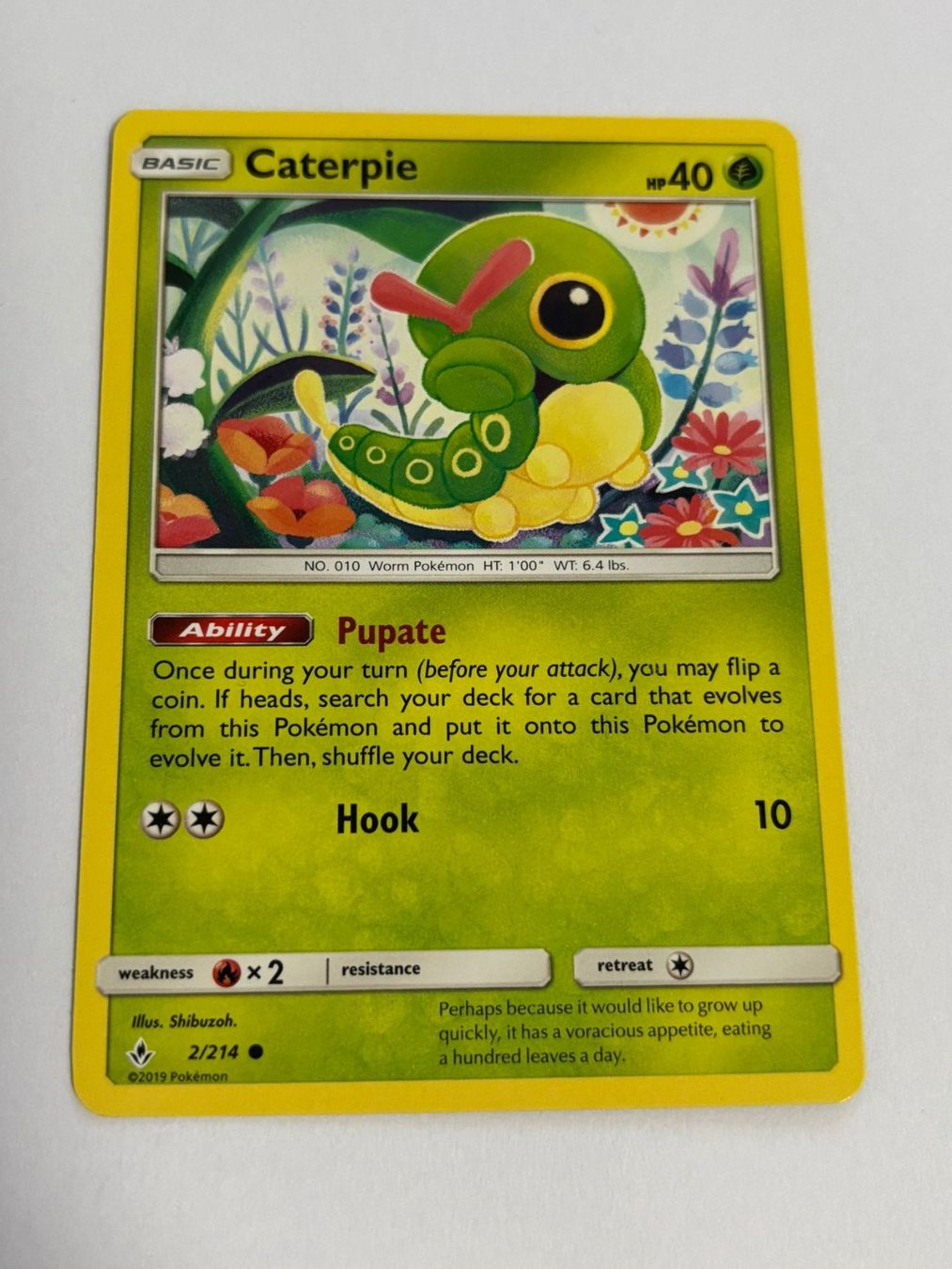 Pokémon Carte collezionabili: Pokemon-Karte Caterpie 2/214 – Usato da Herisau venduto da Seyashop1