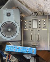 DJ Equipment: Technics Mixer, M-Audio Speaker, Samson
