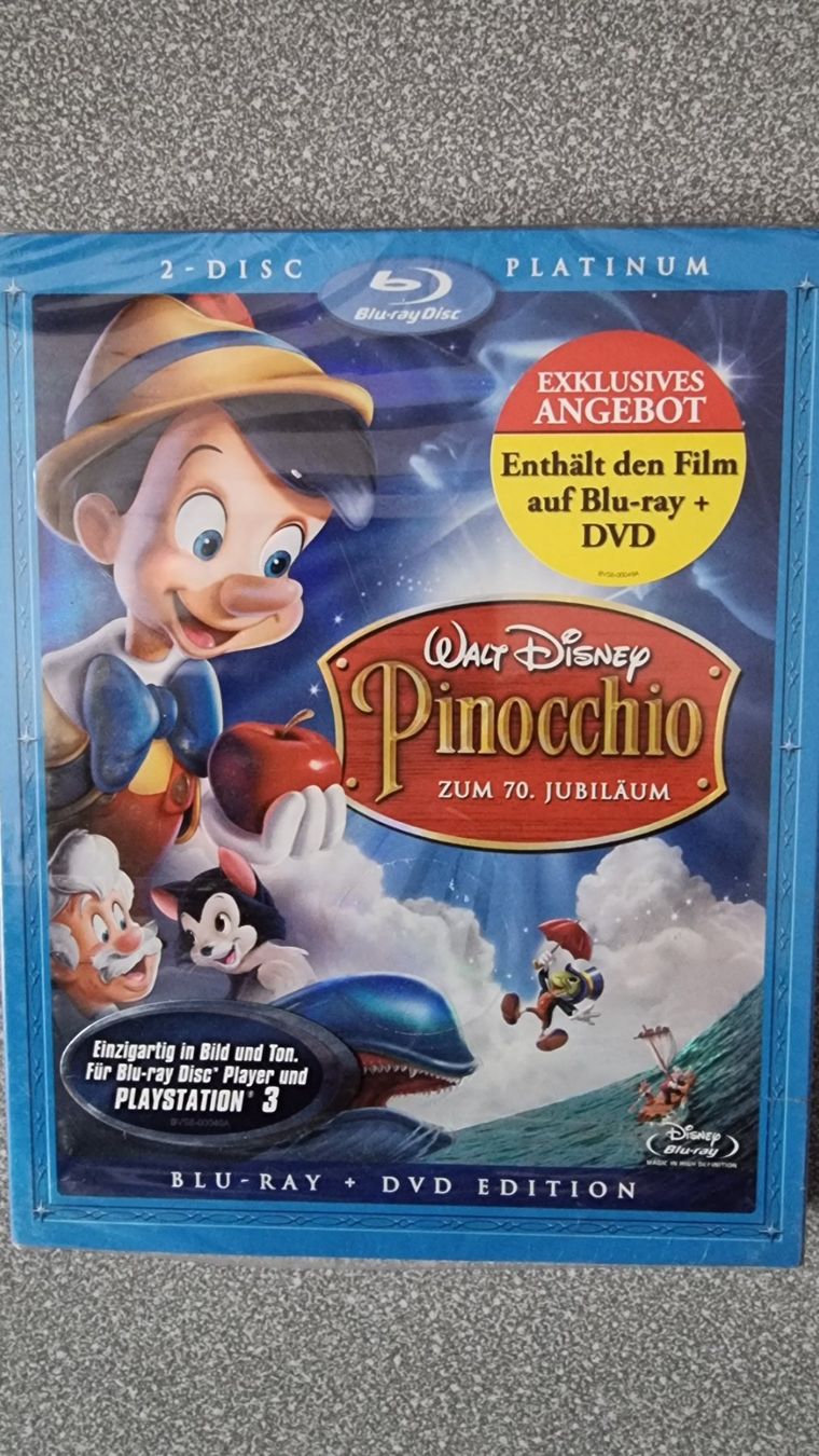 Tutti i DVDs: Blu Ray Pinocchio Disney Platinum Edition OVP – Nuovo e nell'imballaggio originale da Oetwil am See venduto da fineli2