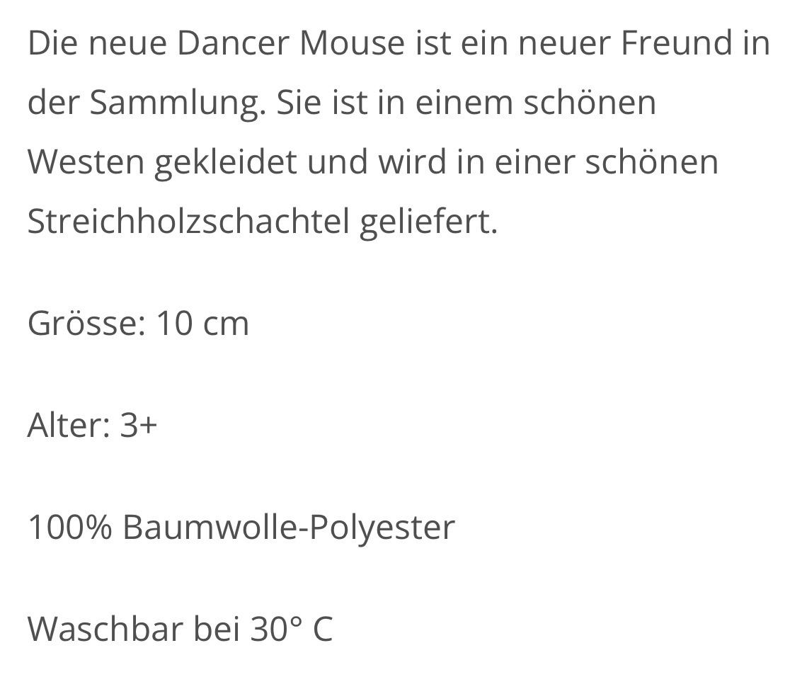 Maileg Giocattoli: Dance Maus ..Neu..Maileg – Nuovo (secondo la descrizione) da Hünenberg venduto da Smile77.. 4