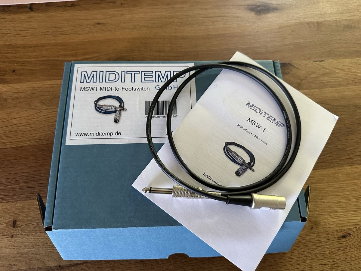 Strumenti musicali: Miditemp MSW1 MIDI-to-Footswitch Kabel – Nuovo (secondo la descrizione) da Uitikon Waldegg venduto da Npfdd