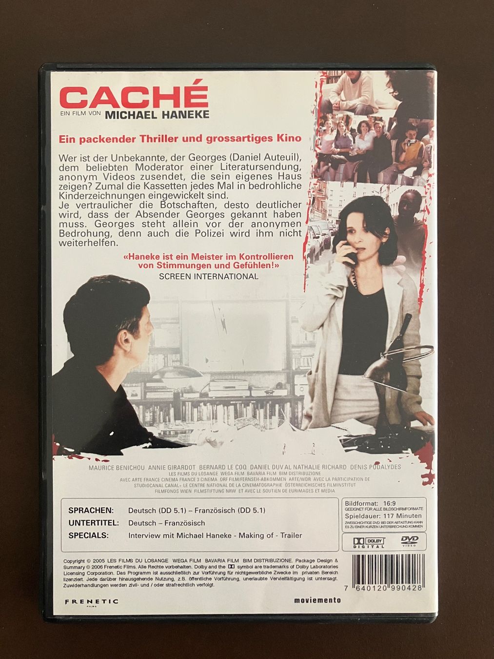 Alle DVDs: DVD Caché - mit Auteuil und Binoche – Gebraucht aus Menziken von timbuktu1001 1