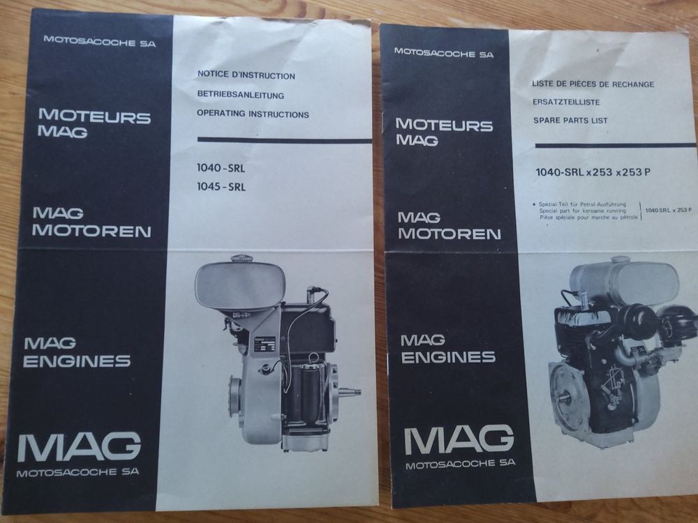 MAG Betriebsanleitung Ersatzteilliste Kaufen auf Ricardo