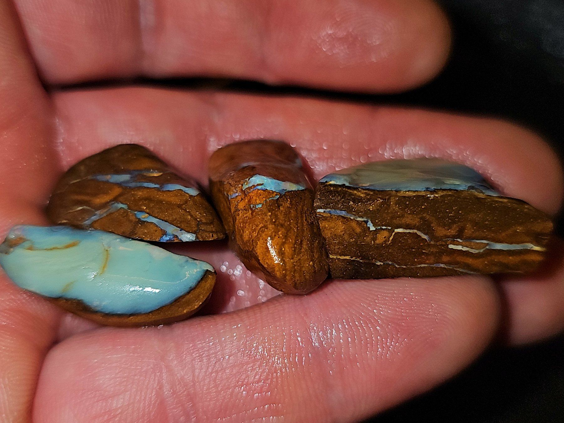 Pietre preziose: Australischer Boulder Opal Rohsteine – Usato da Uerkheim venduto da Winwinner 1