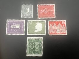 Deutsche Bundespost  1955 Mi. Nr. 226-31+285 *   (4928)