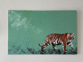 Acrylbild Tiger
