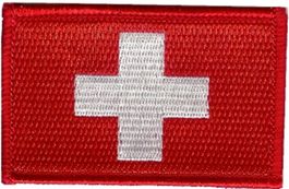 Schweizer Flagge Patch Piloten CH Luftwaffe Stoff mit Klett