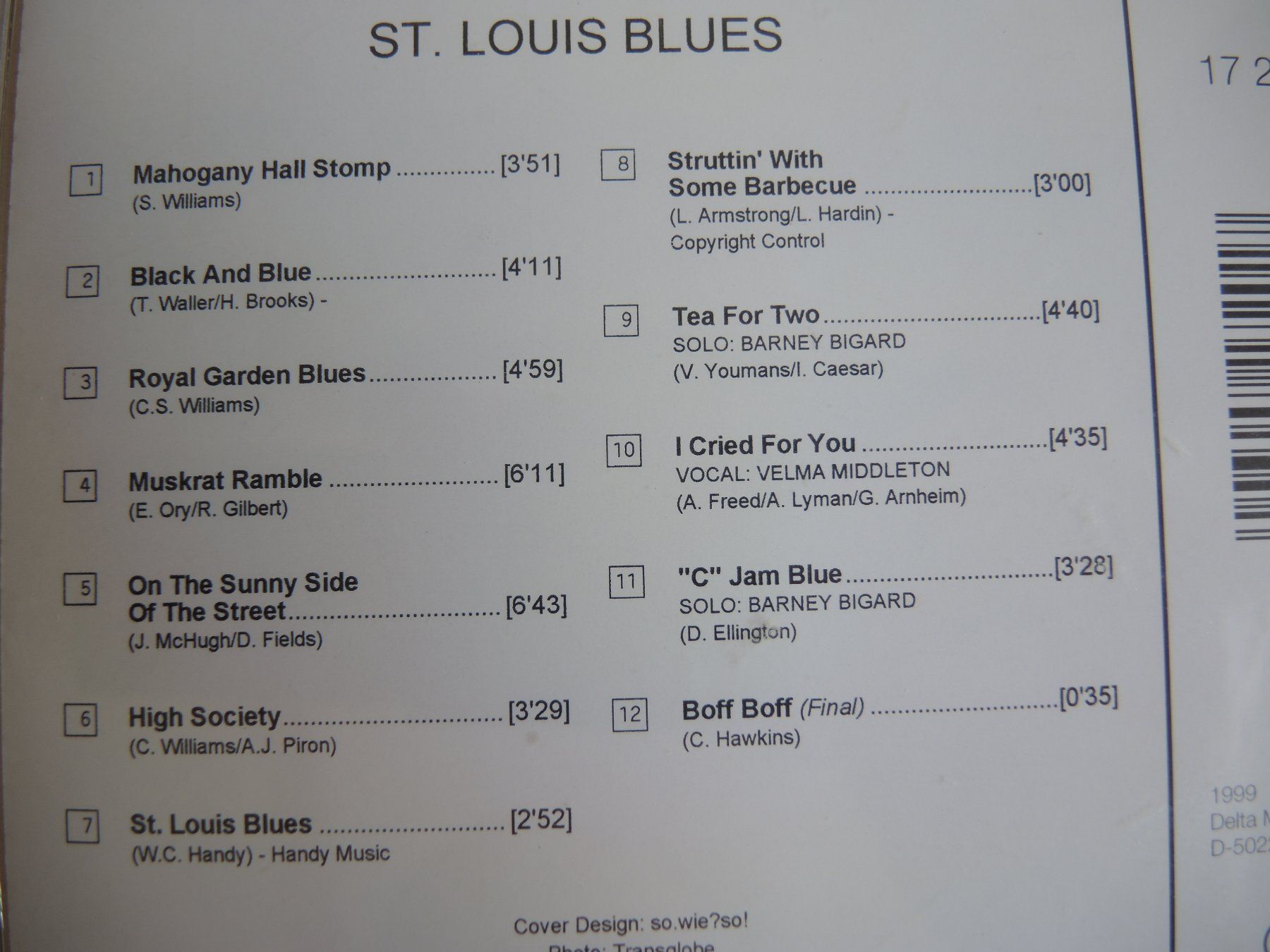 CD: CD - Louis Armstrong - St. Louis Blues – Usato da Rorschach venduto da maeck8 3
