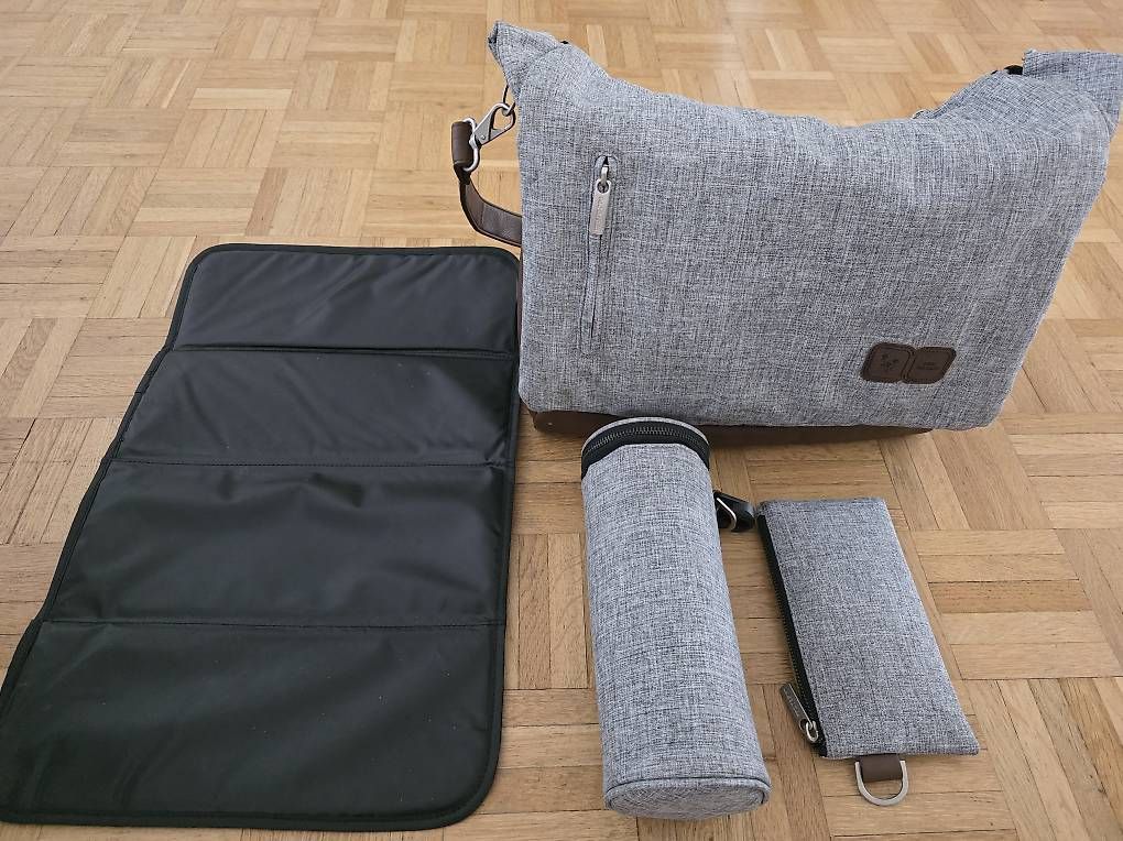 Borse & Zaini: ABC Design Wickeltasche grau / braun – Usato da Aarau venduto da kau_2fcp