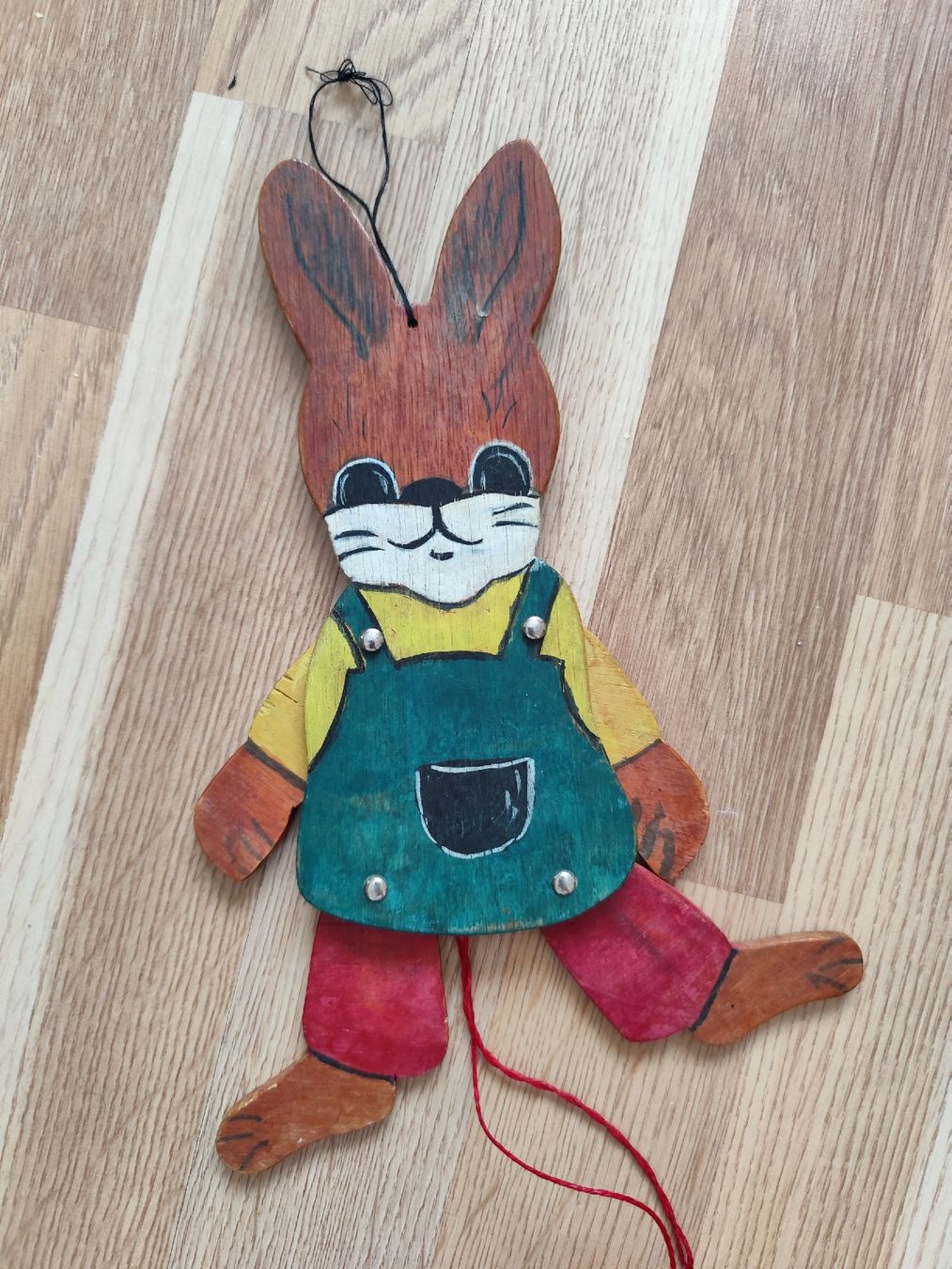 Spielzeuge: Vintage Pull String Wooden Bunny Toy - Excellent Gift! – Gebraucht aus Mägenwil von VintageGirly