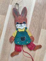 Vintage Pull String Wooden Bunny Toy - Excellent Gift!