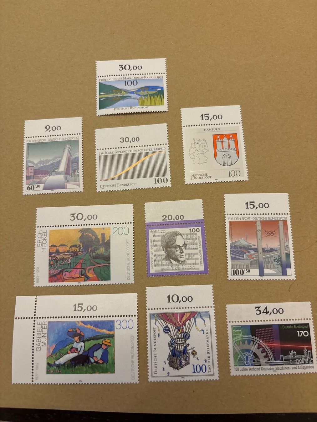 Tutti i francobolli: Sammlung Deutsche Bundespost Briefmarken – Nuovo e nell'imballaggio originale da Zürich venduto da engebrunau
