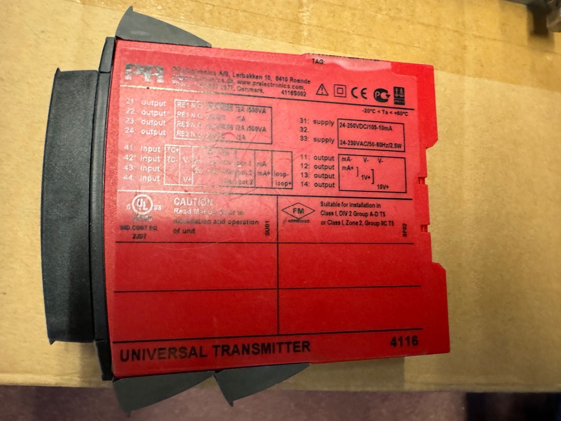 Componenti elettronici: PR Electronics 4116 Universal Transmitter – Nuovo (secondo la descrizione) da Eiken venduto da Skylight 2