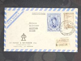 CL24 Enveloppe + Timbre Argentine 1962