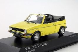 VW Golf I Cabriolet 1979-1987 Lemon gelb / schwarz      1:43