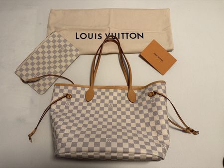 Louis Vuitton Neverfull MM Damier Azur Canvas