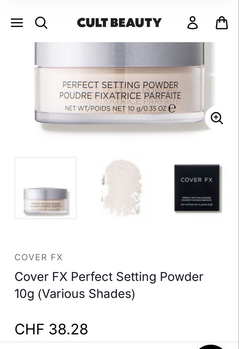 Make-up: Cover FX Perfect Setting Powder, 4g, Transparent, Top! – Nuovo e nell'imballaggio originale da Zürich venduto da deruja 4