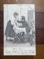 Alte Postkarte, mit Liebespaar