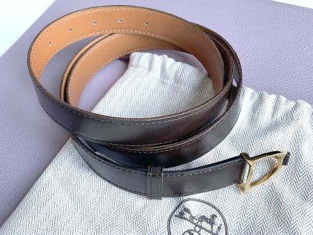 Hermes-Gürtel dunkelbraun-hellbraun 100 geprüft VINTAGE 1981