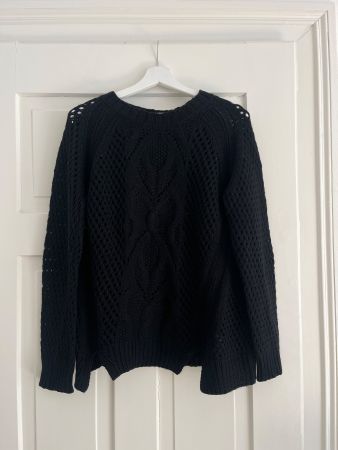 Parentis Pullover 100% Kaschmir Schwarz Gr. S