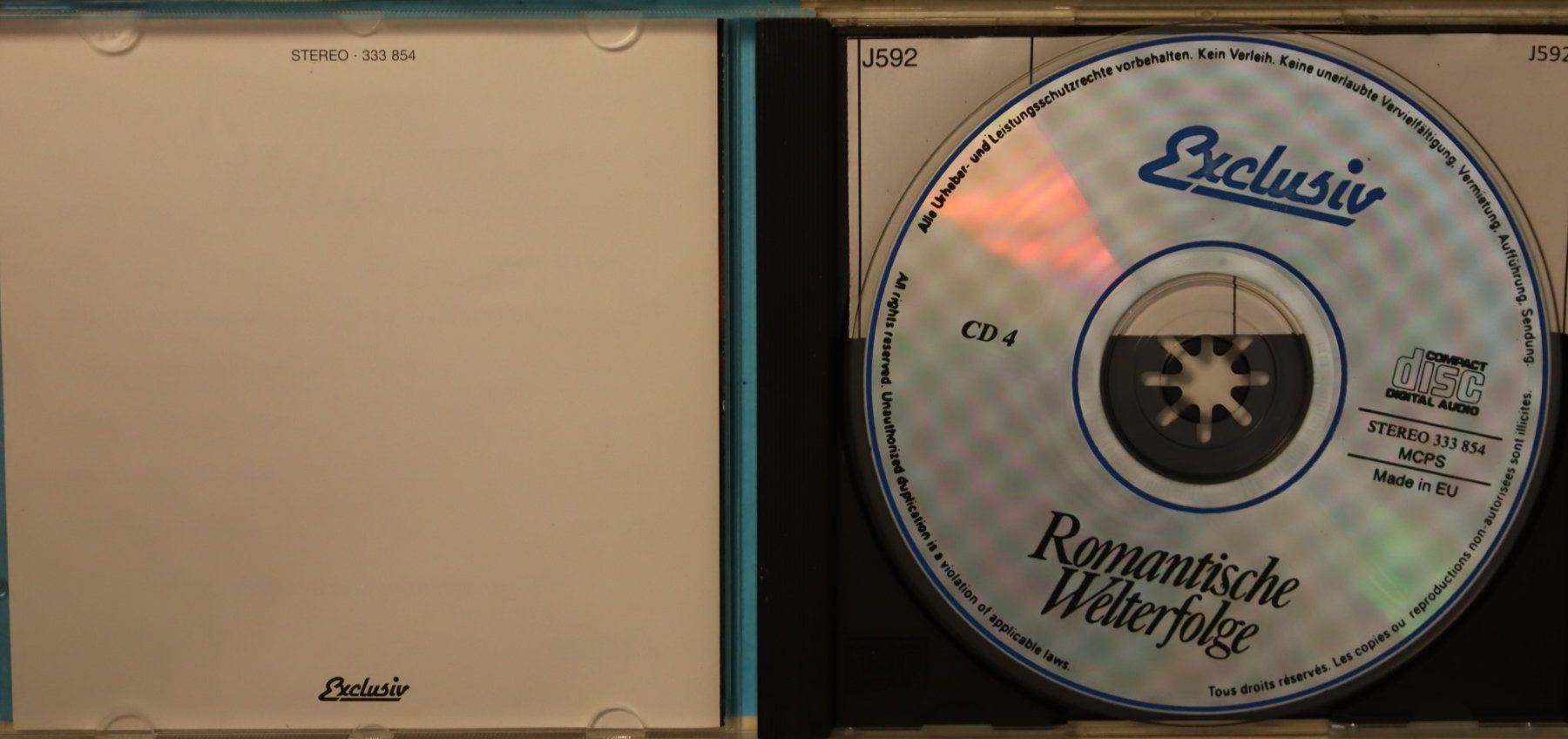 CDs: Romantische Welterfolge - Cd 4 – Gebraucht aus Luzern von CONTENTI 1