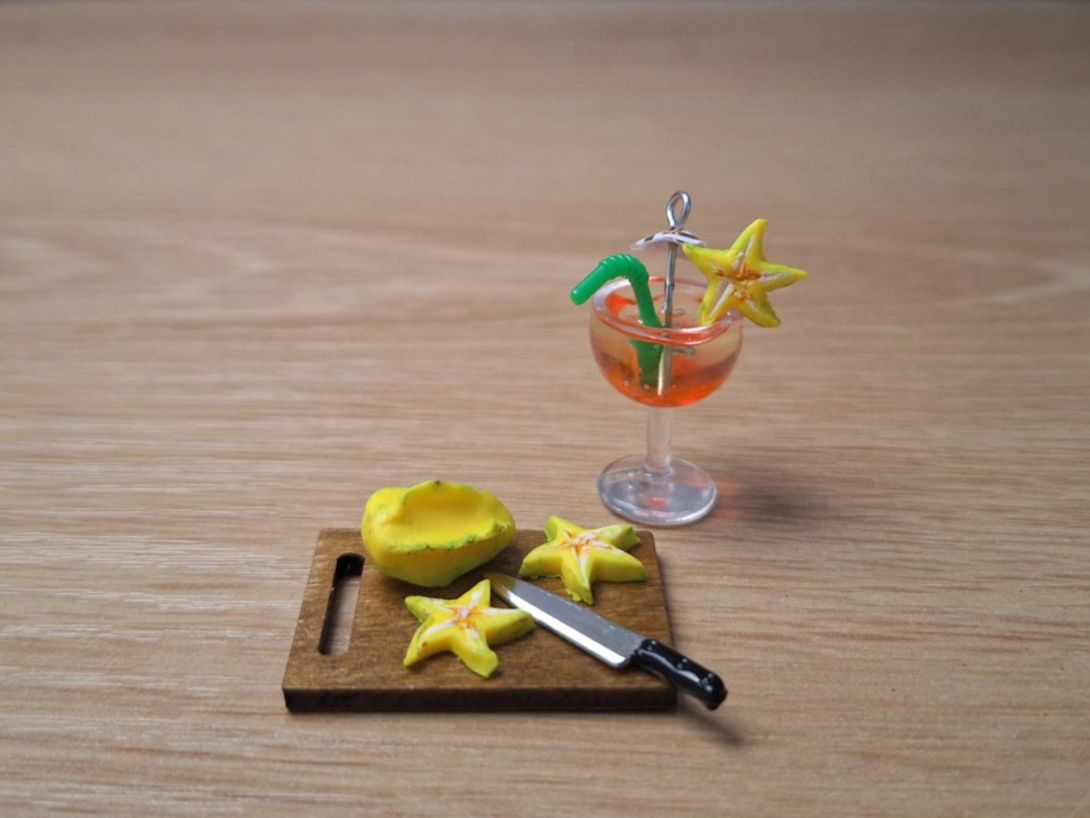 Puppenhäuser & -möbel: Sternfrucht Karambole Handgemacht – Neu (gemäss Beschreibung) aus Zürich von HandmadeTinyFood 1