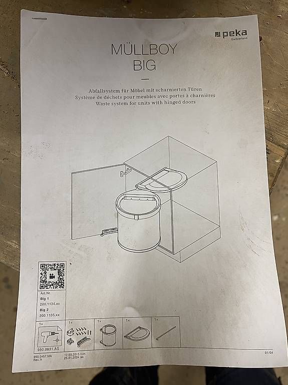 Poubelles: peka Müllboy Big 1  Komfort-Abfallsystem – D'occasion à Reichenbach i. K. par fra_vpj6