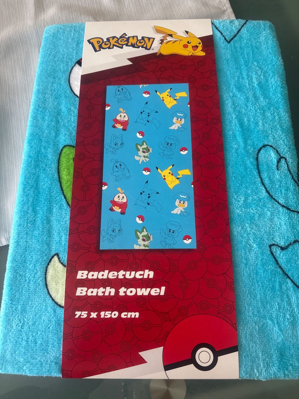 Teli da bagno: Badetuch Pokémon 75x150 – Nuovo e nell'imballaggio originale da Aarwangen venduto da kah_79t5