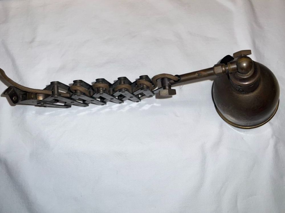 Amba Lampade: Amba Scherenlampe Messing vintage Industrielampe Top! – Usato da Reinach BL venduto da Dahoo 8